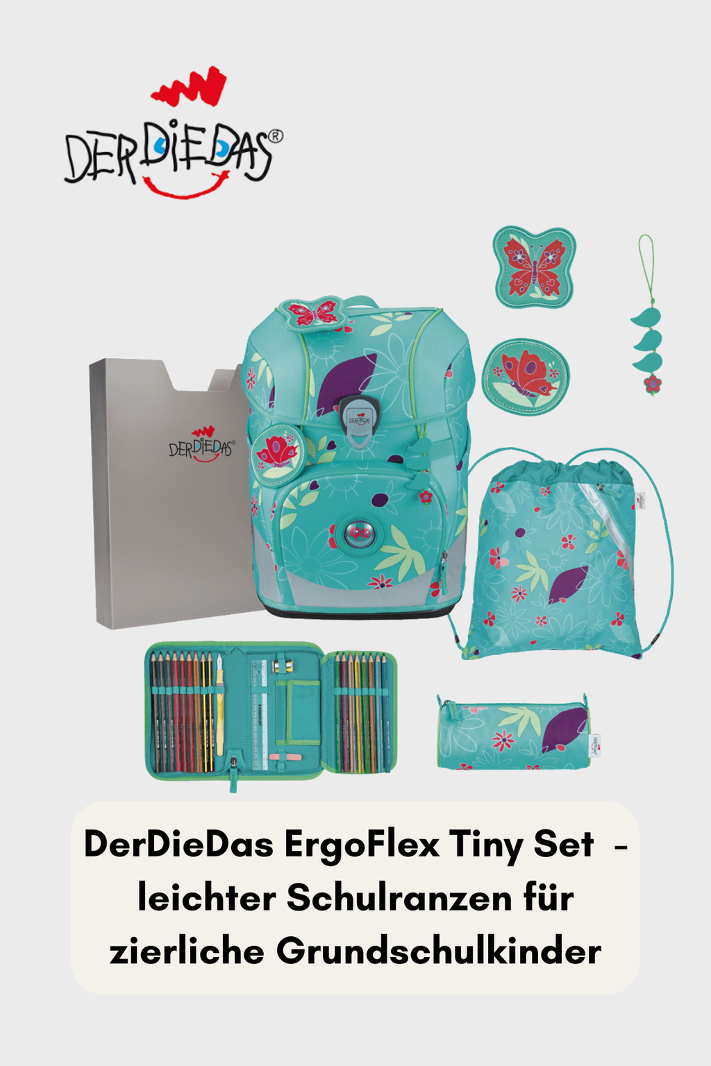 DerDieDas ErgoFlex Tiny Set 6 teilig - Butterfly Garden
