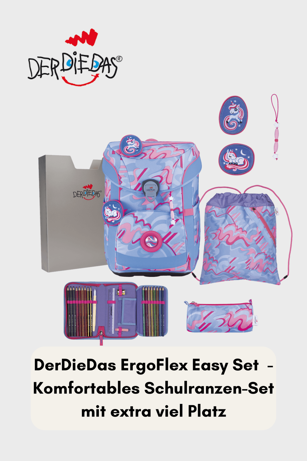 DerDieDas ErgoFlex Easy Set 6 teilig - Superflash Magic Unicorn