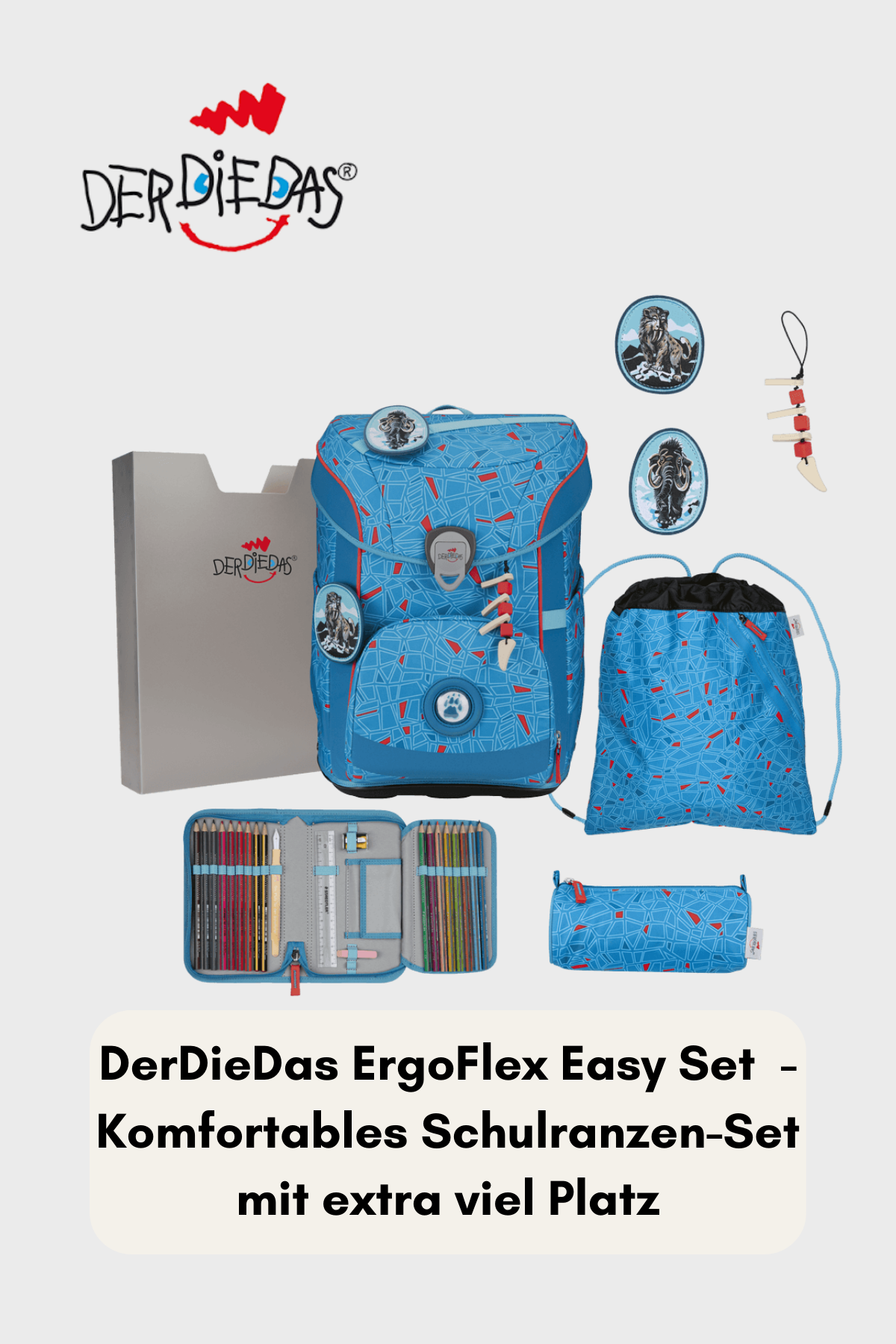 DerDieDas ErgoFlex Easy Set 6 teilig - Superflash Blue Ice