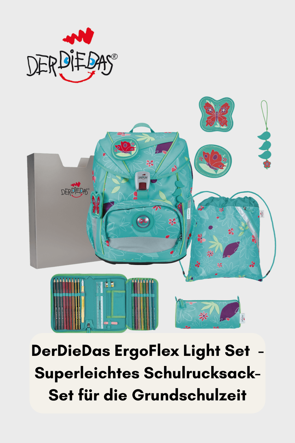 DerDieDas ErgoFlex Ligth Set 6 teilig - Butterfly Garden