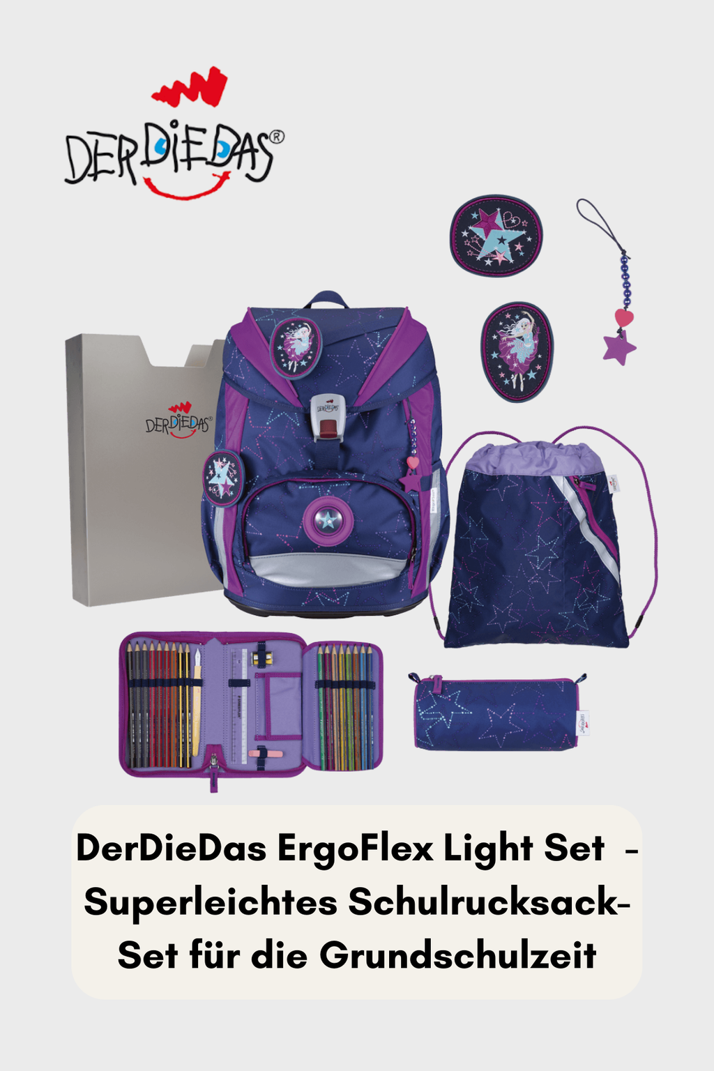 DerDieDas ErgoFlex Ligth Set 6 teilig - Exklusiv LED Dancing Star