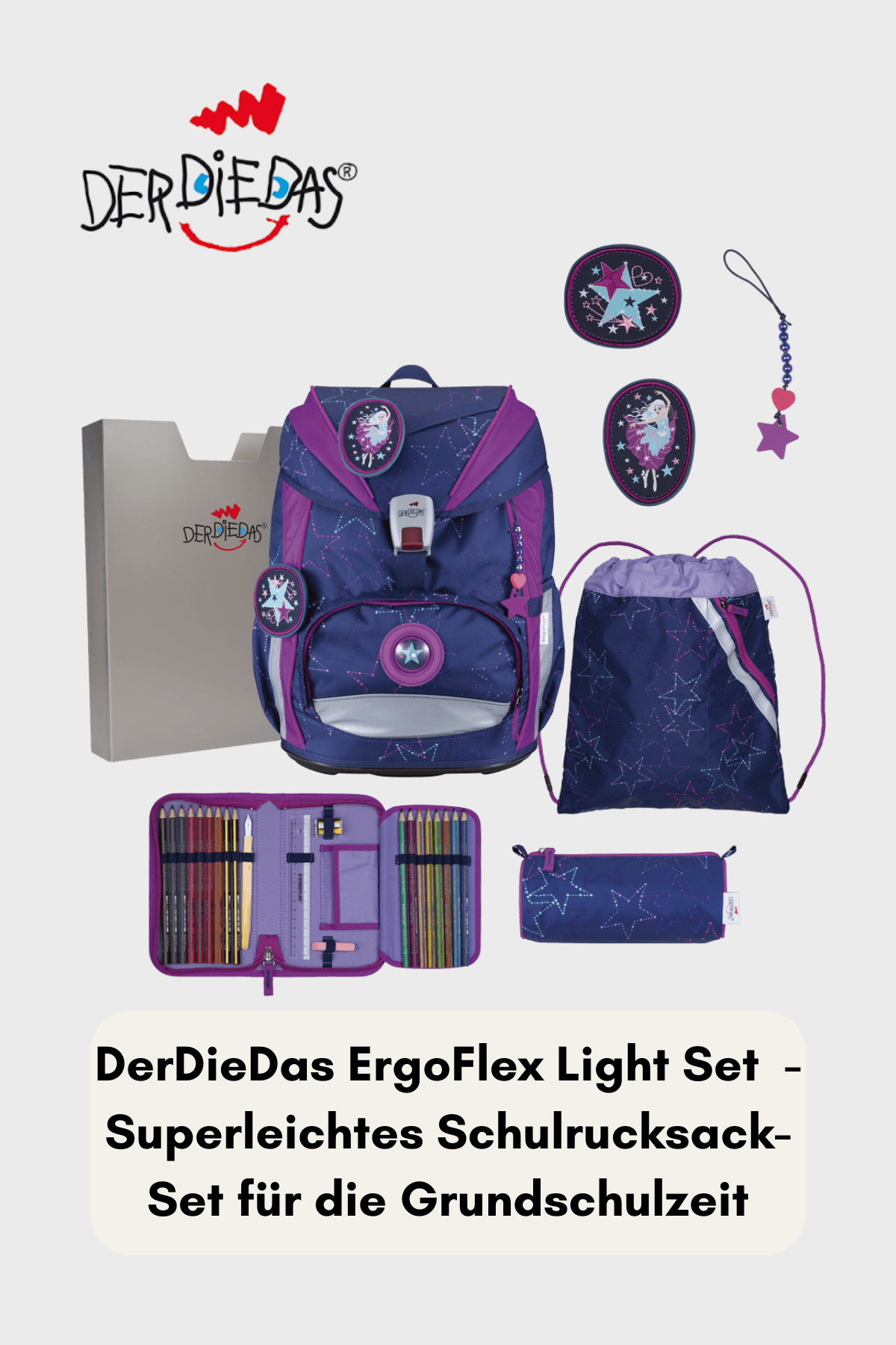 DerDieDas ErgoFlex Ligth Set 6 teilig - Exklusiv LED Dancing Star