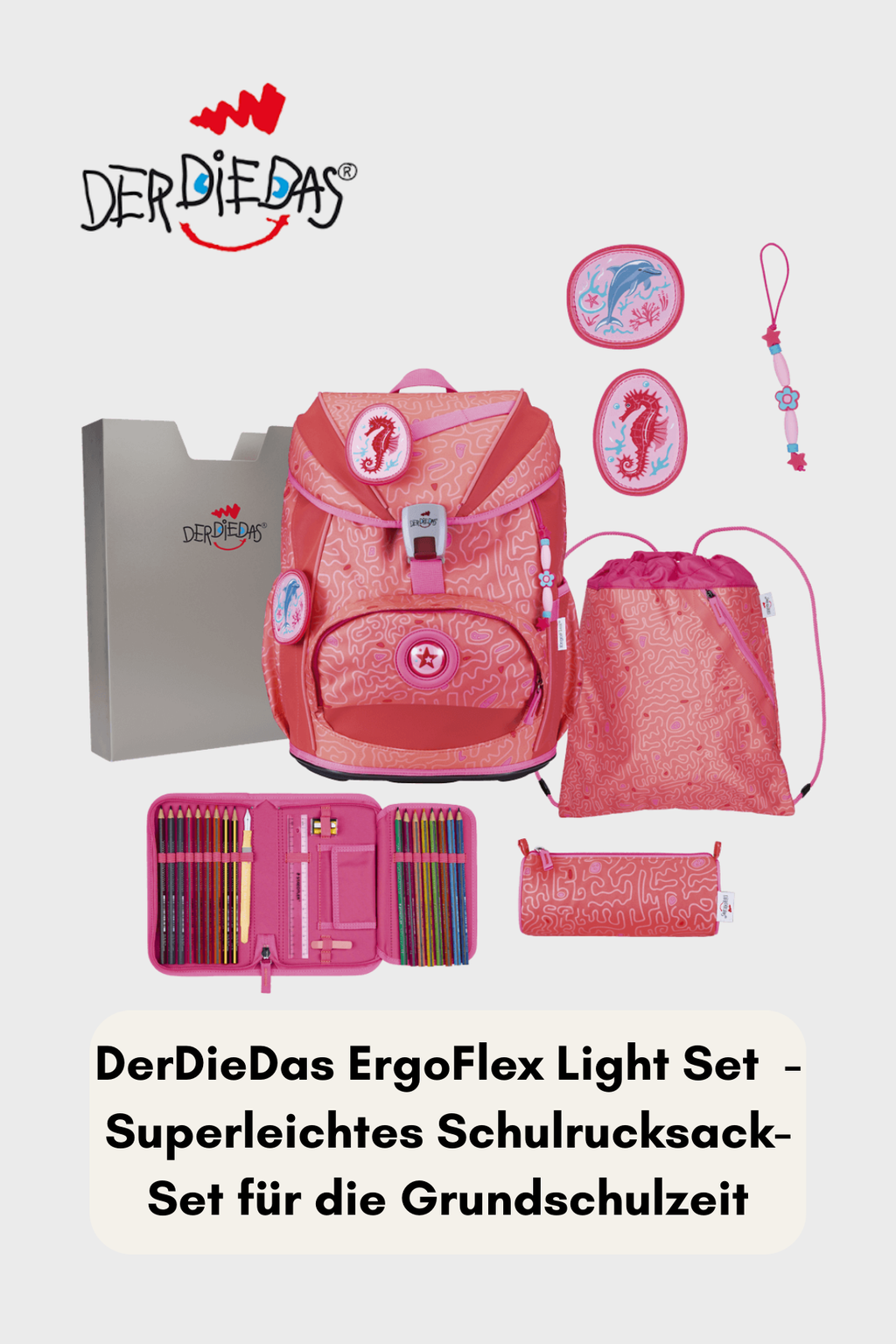 DerDieDas ErgoFlex Ligth Set 6 teilig - Exklusiv Superflash Coral Reef