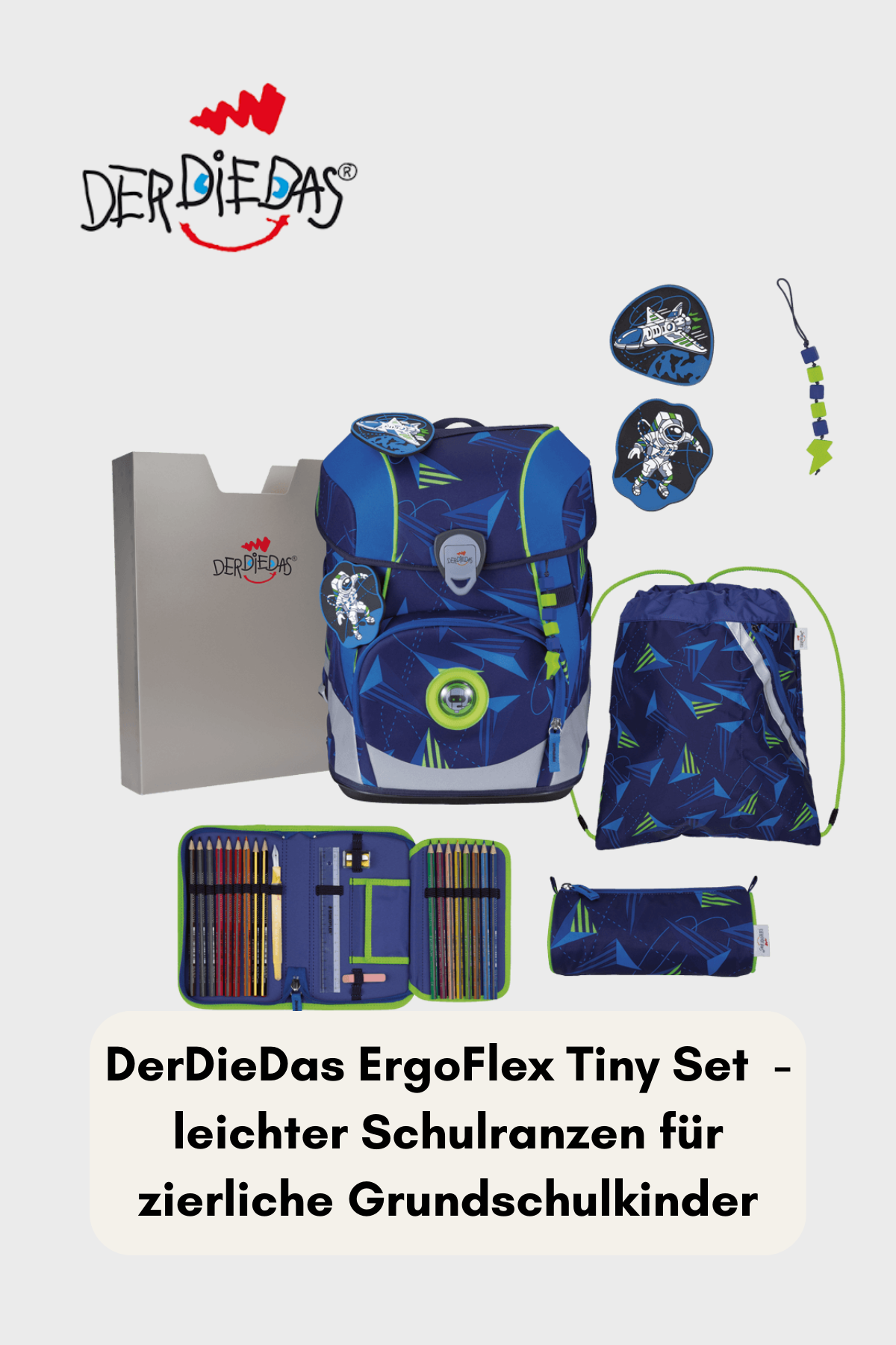 DerDieDas ErgoFlex Tiny Set 6 teilig -LED Moon Mission