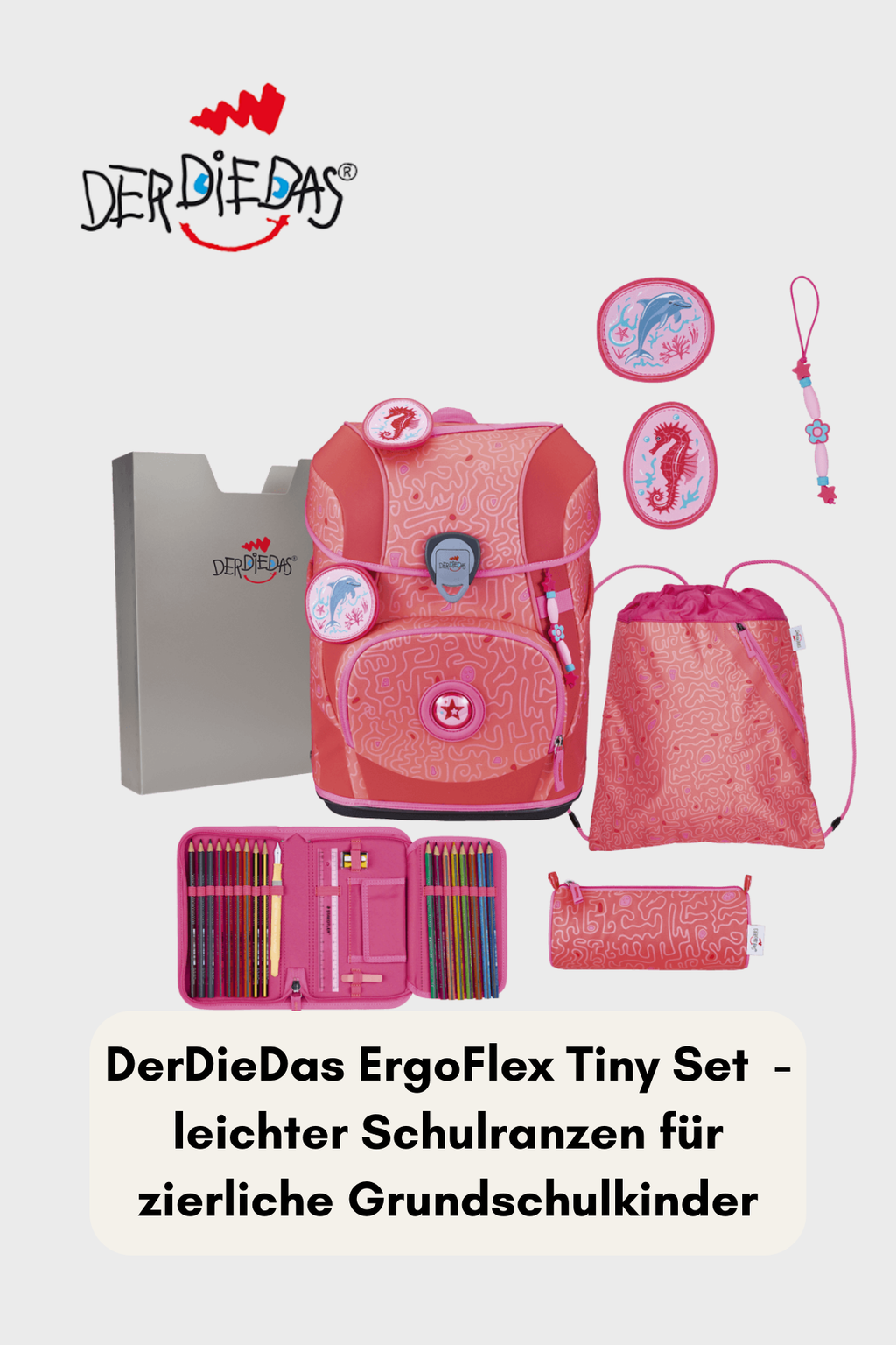 DerDieDas ErgoFlex Tiny Set 6 teilig -Exklusiv Superflash Coral Reef