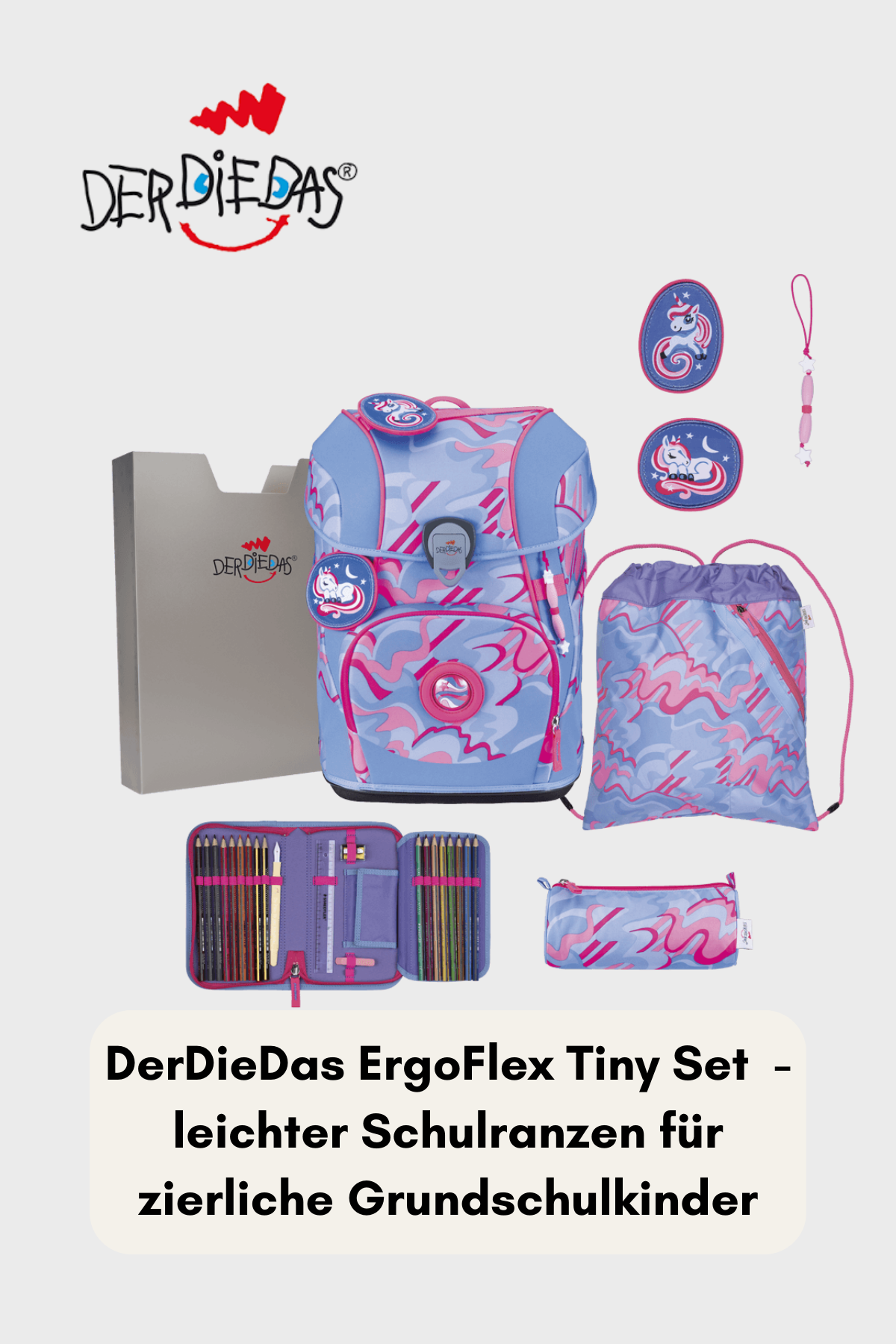 DerDieDas ErgoFlex Tiny Set 6 teilig -Exklusiv Superflash Magic Unicorn