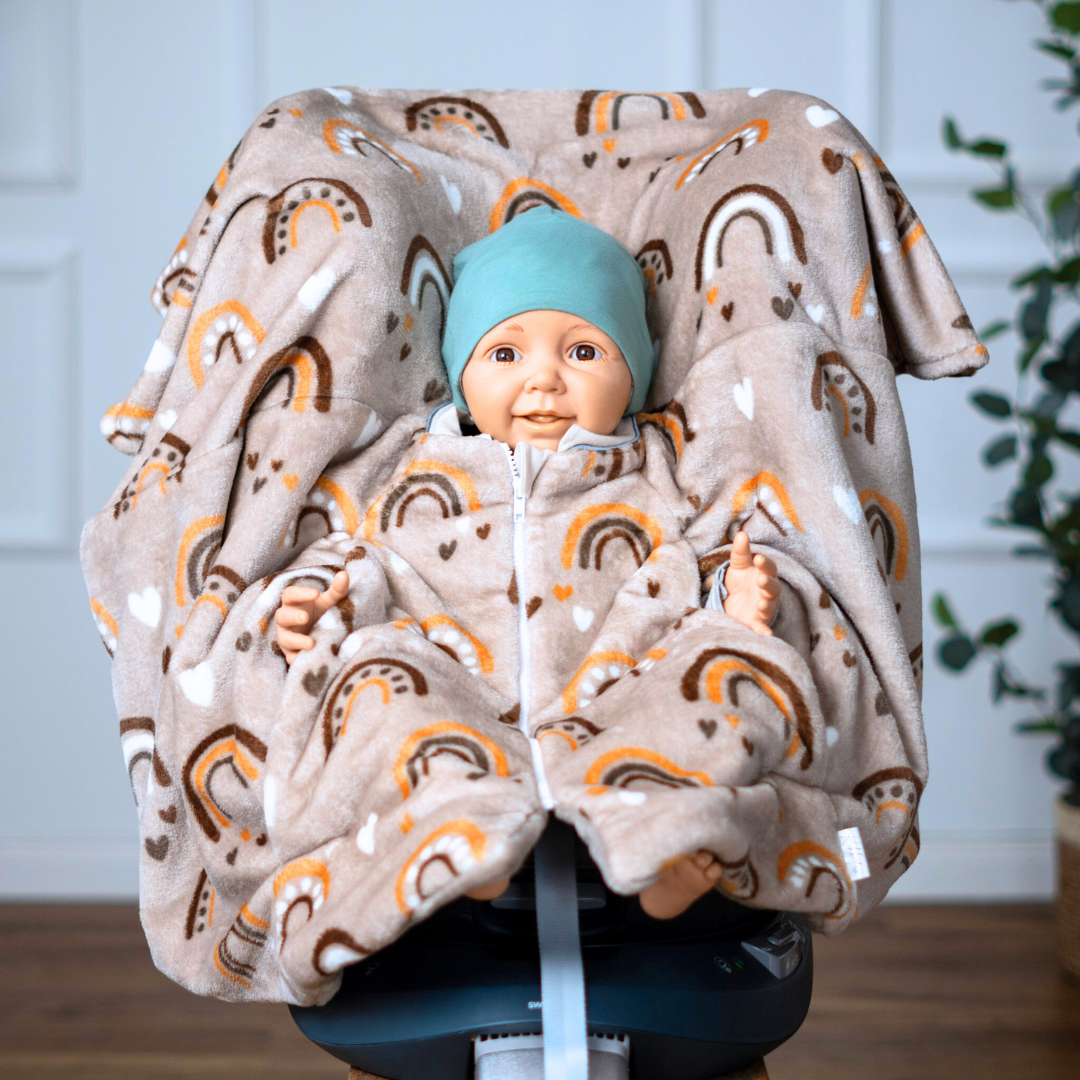Kindersitzponcho Fleece