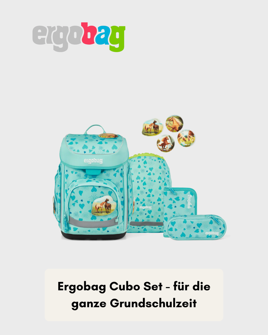 Ergobag Cubo - Set 5 teilig- ReitBärTraum