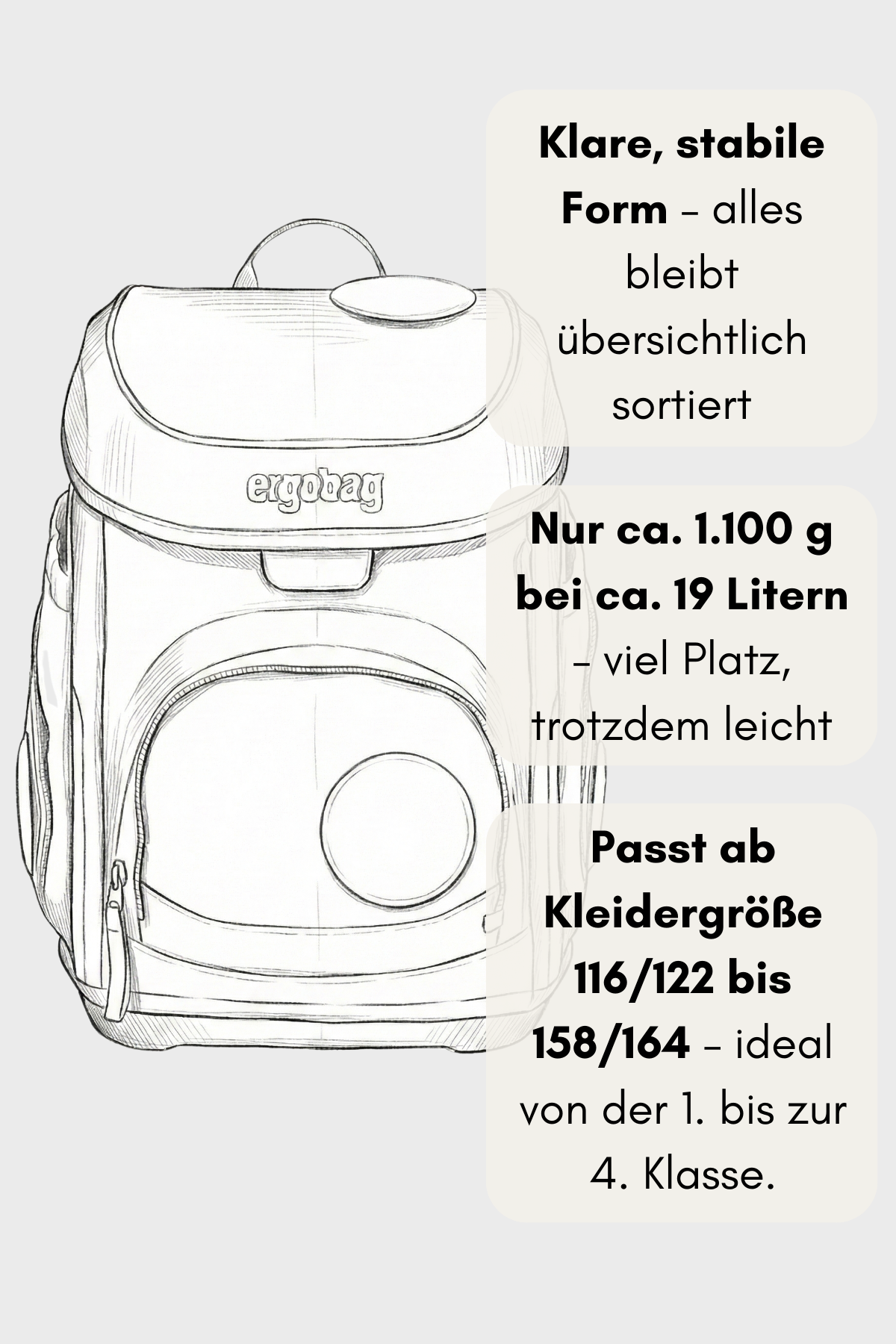 Ergobag Cubo - Set 5 teilig - Spitzenreitbär - Colour Flash Edition