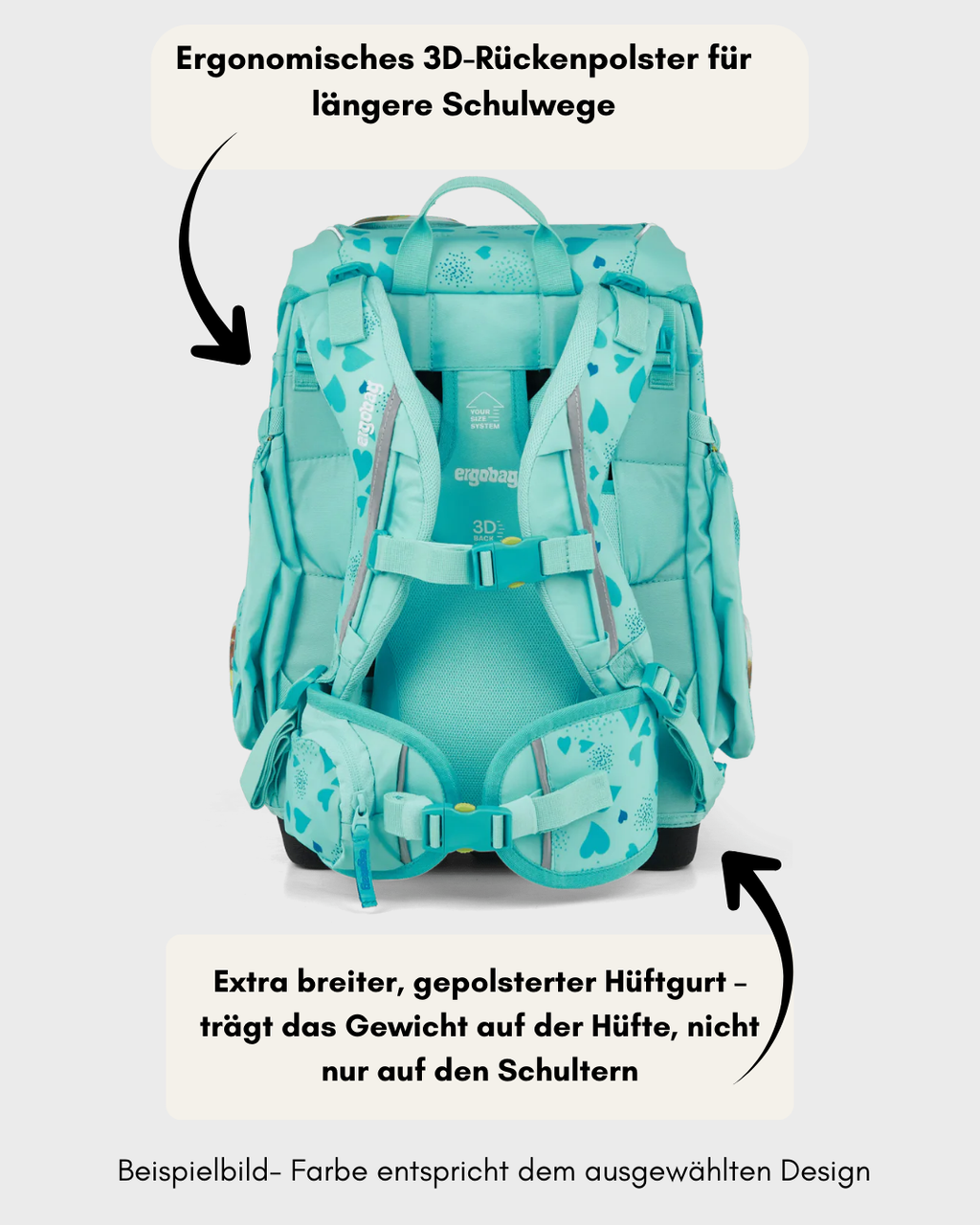 Ergobag Cubo - Set 5 teilig- ReitBärTraum