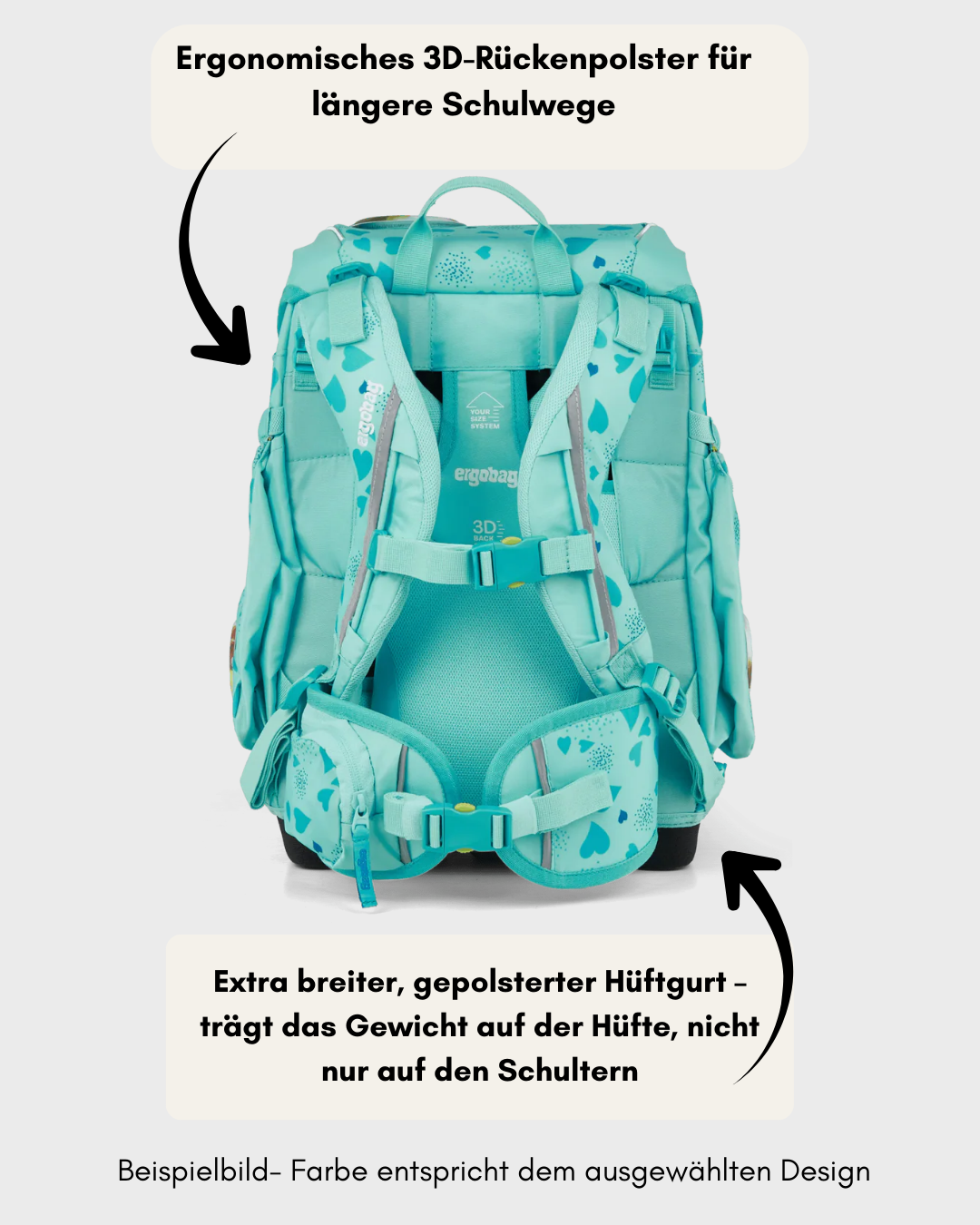 Ergobag Cubo - Set 5 teilig- ReitBärTraum