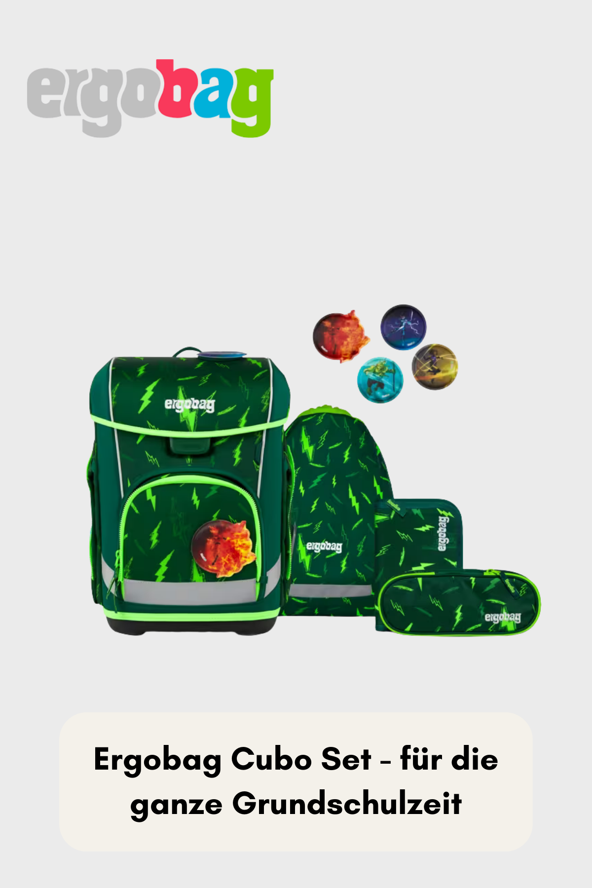 Ergobag Cubo - Set 5 teilig - Bärtastisch - Colour Flash Edition