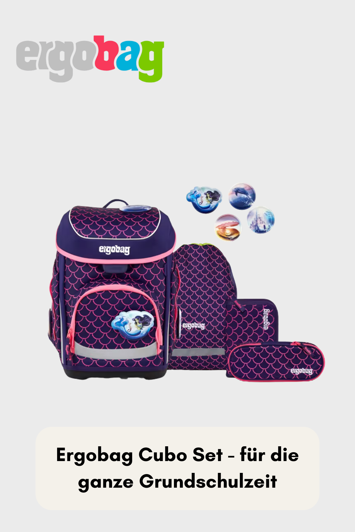 Ergobag Cubo - Set 5 teilig - PerlentauchBär - Colour Flash Edition
