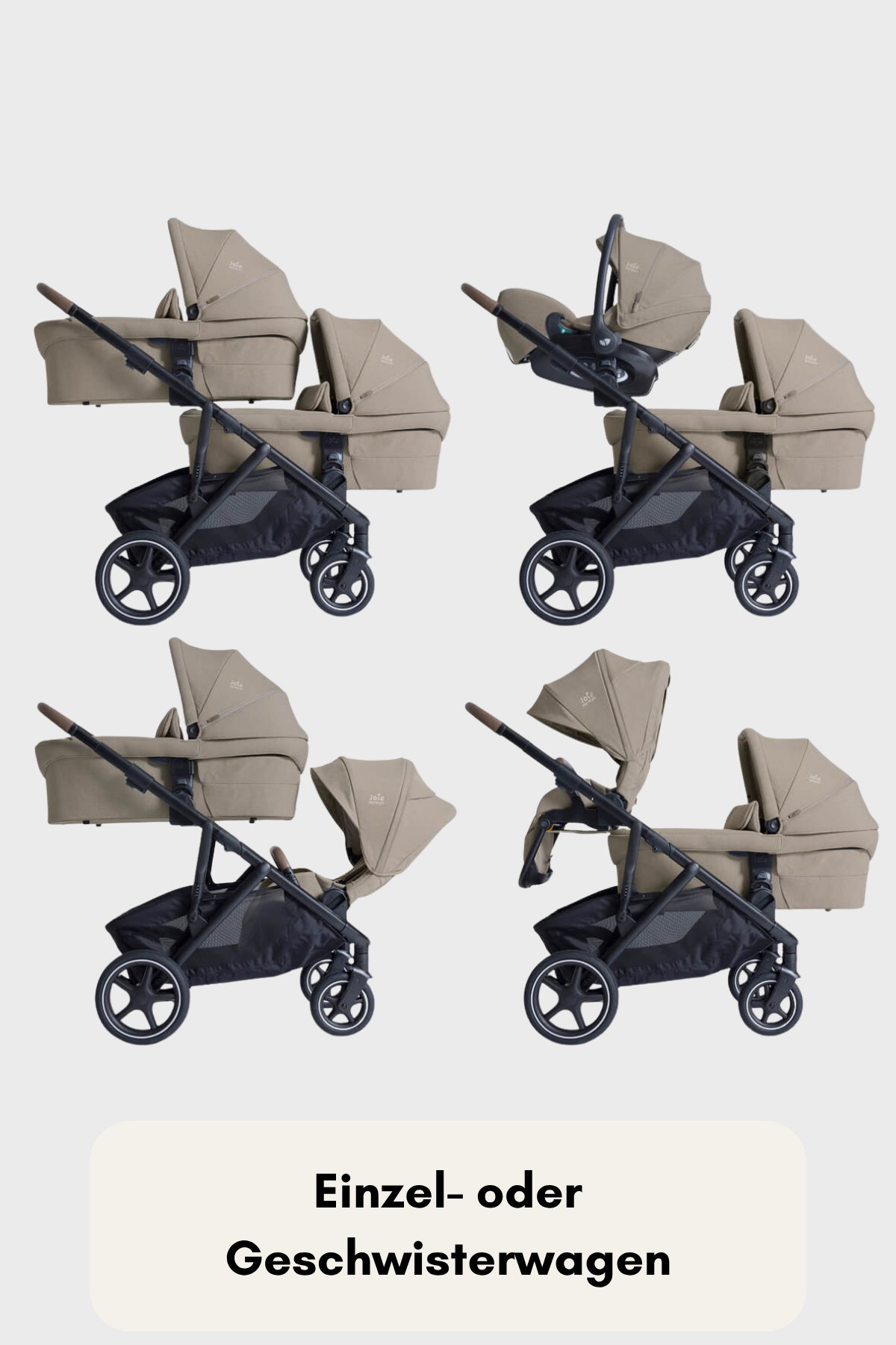 Joie versiti™ – der flexible Kombi-Kinderwagen für Einzel- und Geschwisterkinder