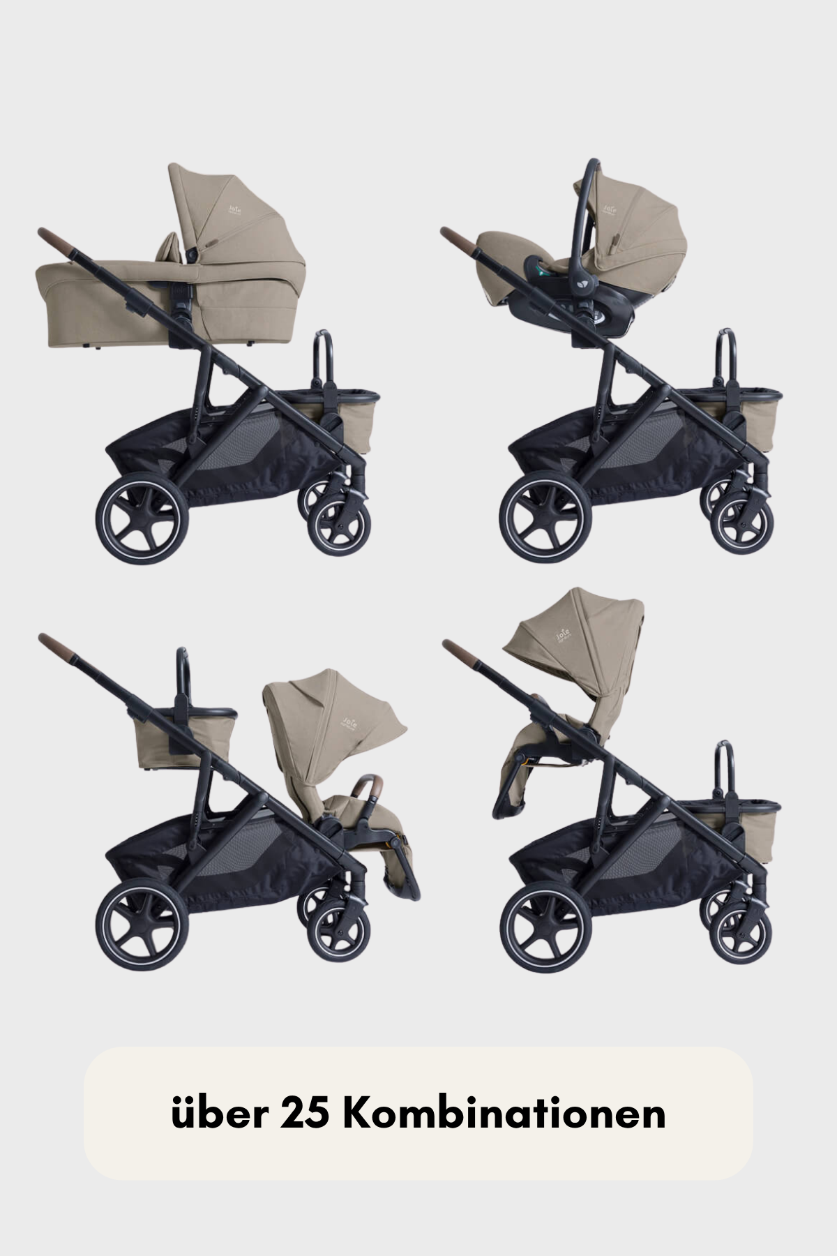 Joie versiti™ – der flexible Kombi-Kinderwagen für Einzel- und Geschwisterkinder