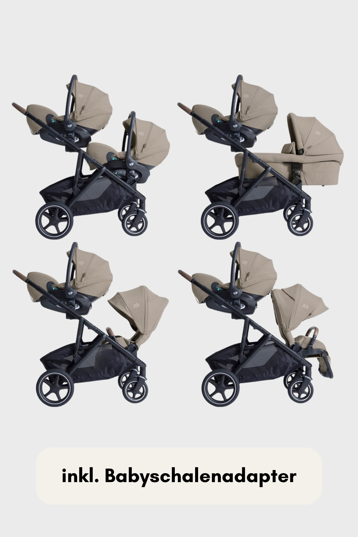 Joie versiti™ – der flexible Kombi-Kinderwagen für Einzel- und Geschwisterkinder