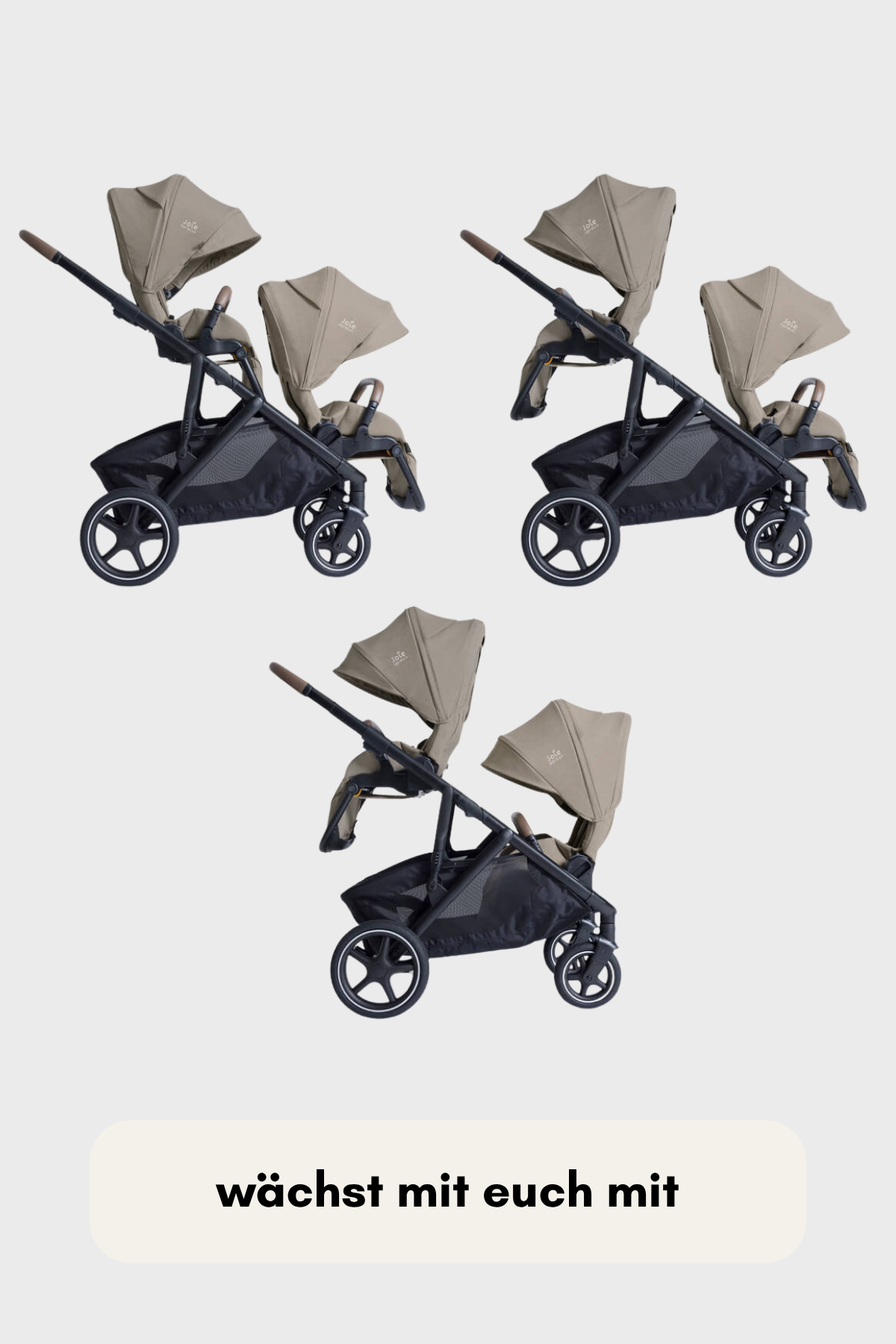 Joie versiti™ – der flexible Kombi-Kinderwagen für Einzel- und Geschwisterkinder