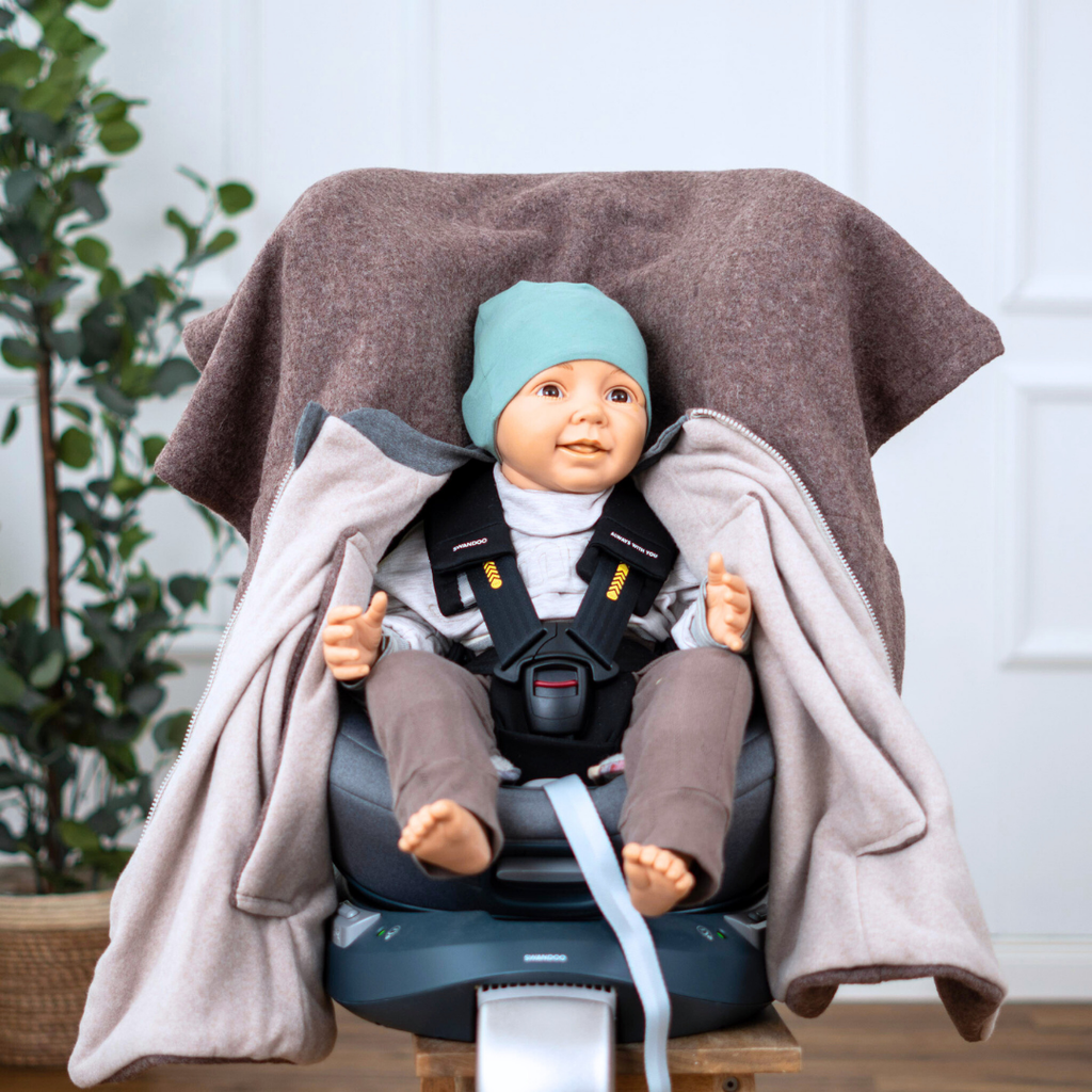 Kindersitzponcho Wollwalk
