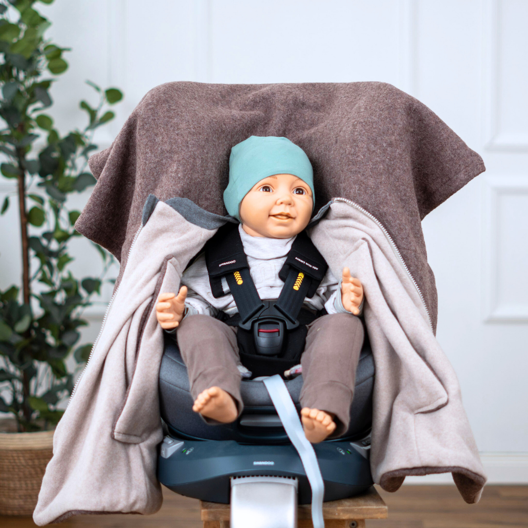 Kindersitzponcho Wollwalk