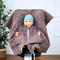 Kindersitzponcho Wollwalk