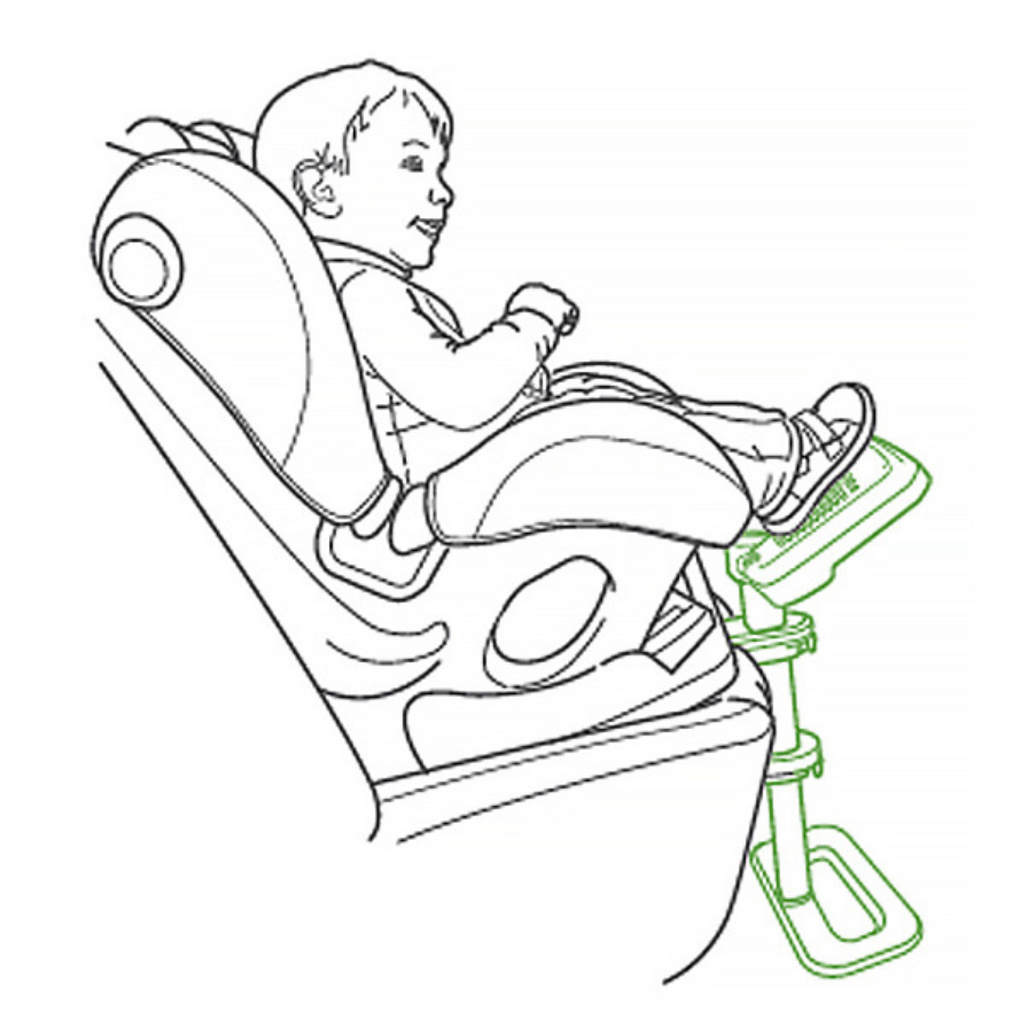 Knee Guard Kids 4 Fußstütze für den Kindersitz