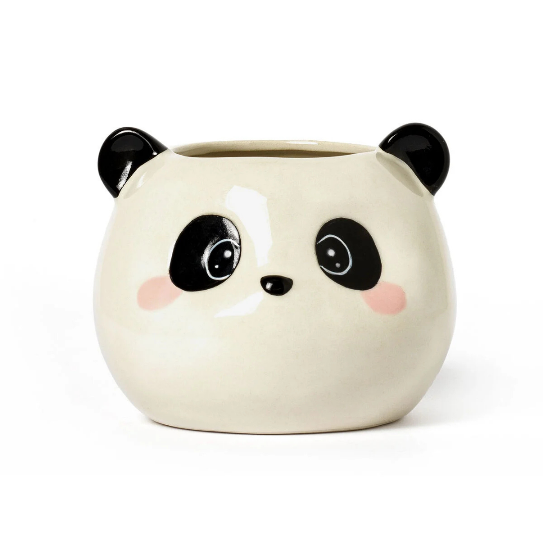 LEGAMI Desk Friends Panda Keramik-Stiftehalter
