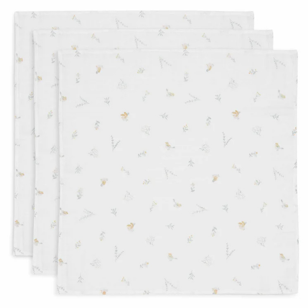 Jollein Lovely Birds Spucktuch 3er Set