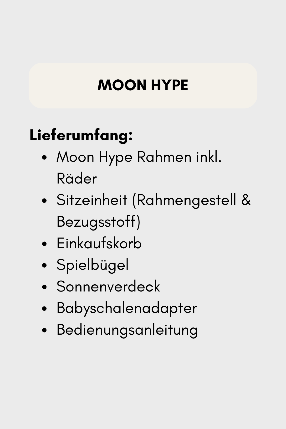 MOON HYPE Buggy – Premium-Klasse für moderne Familien
