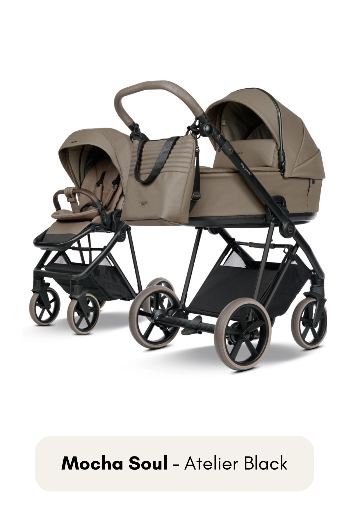 Nachhaltig hergestellter my junior VIGO² Atelier bei maibee – Komfort trifft Stil - Mocha Soul/ Atelier Black