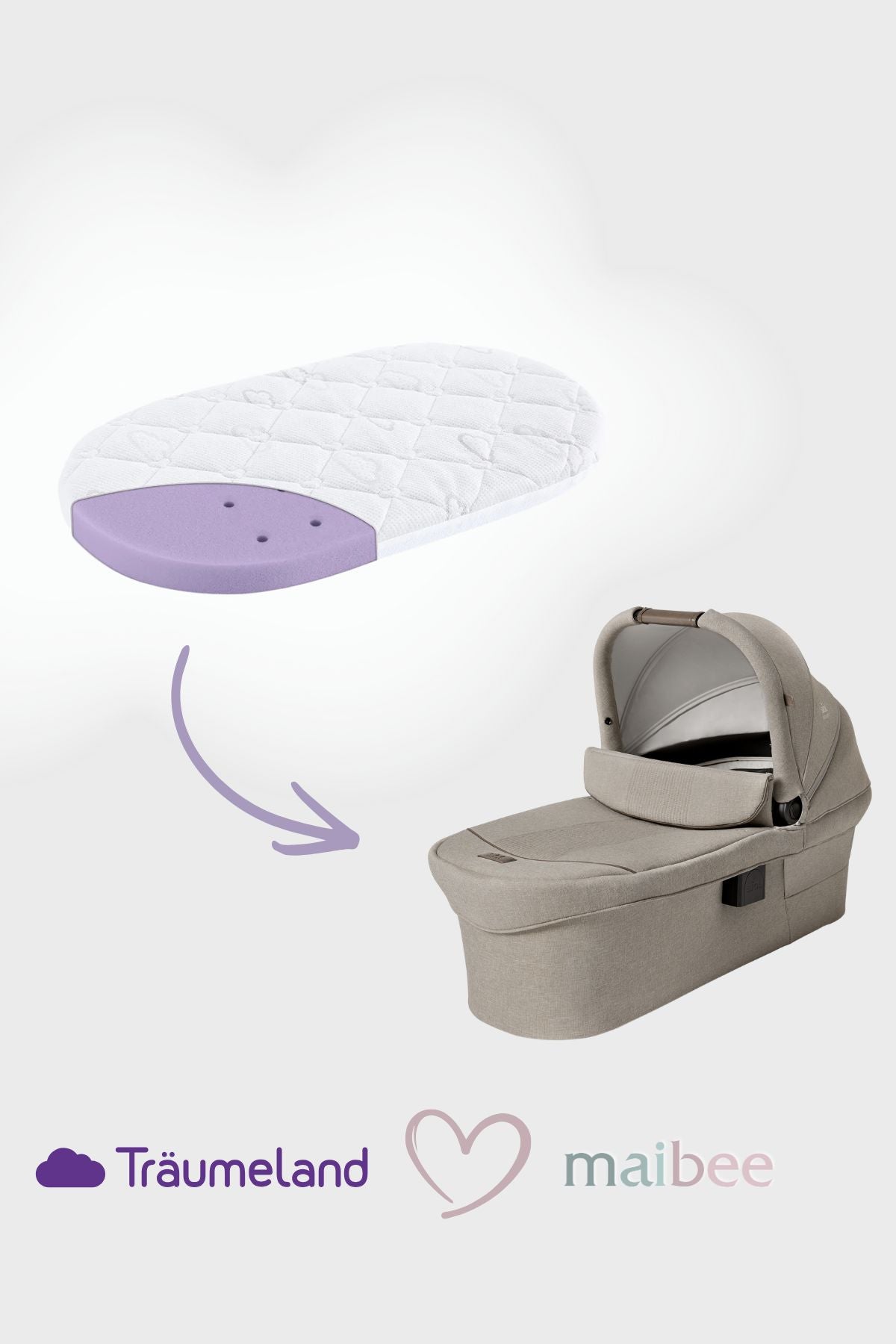 Babymatratze für Joie Ramble XL – Träumeland Brise Light