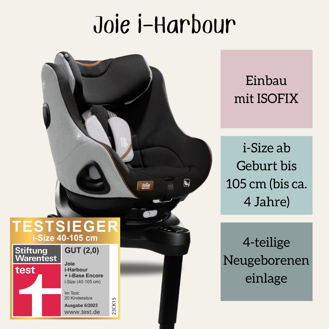 Joie i-Harbour 360 Grad Kindersitz mit Drehfunktion hu