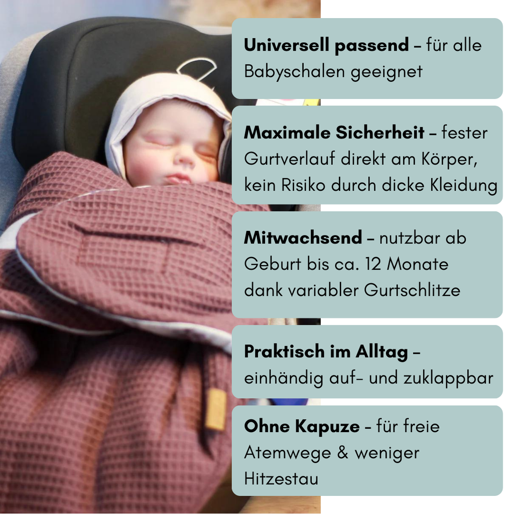 Einschlagdecke für die Babyschale
