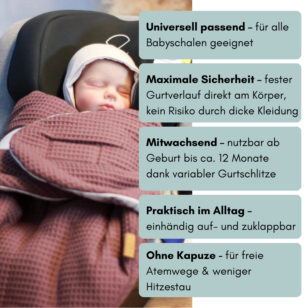Einschlagdecke für die Babyschale