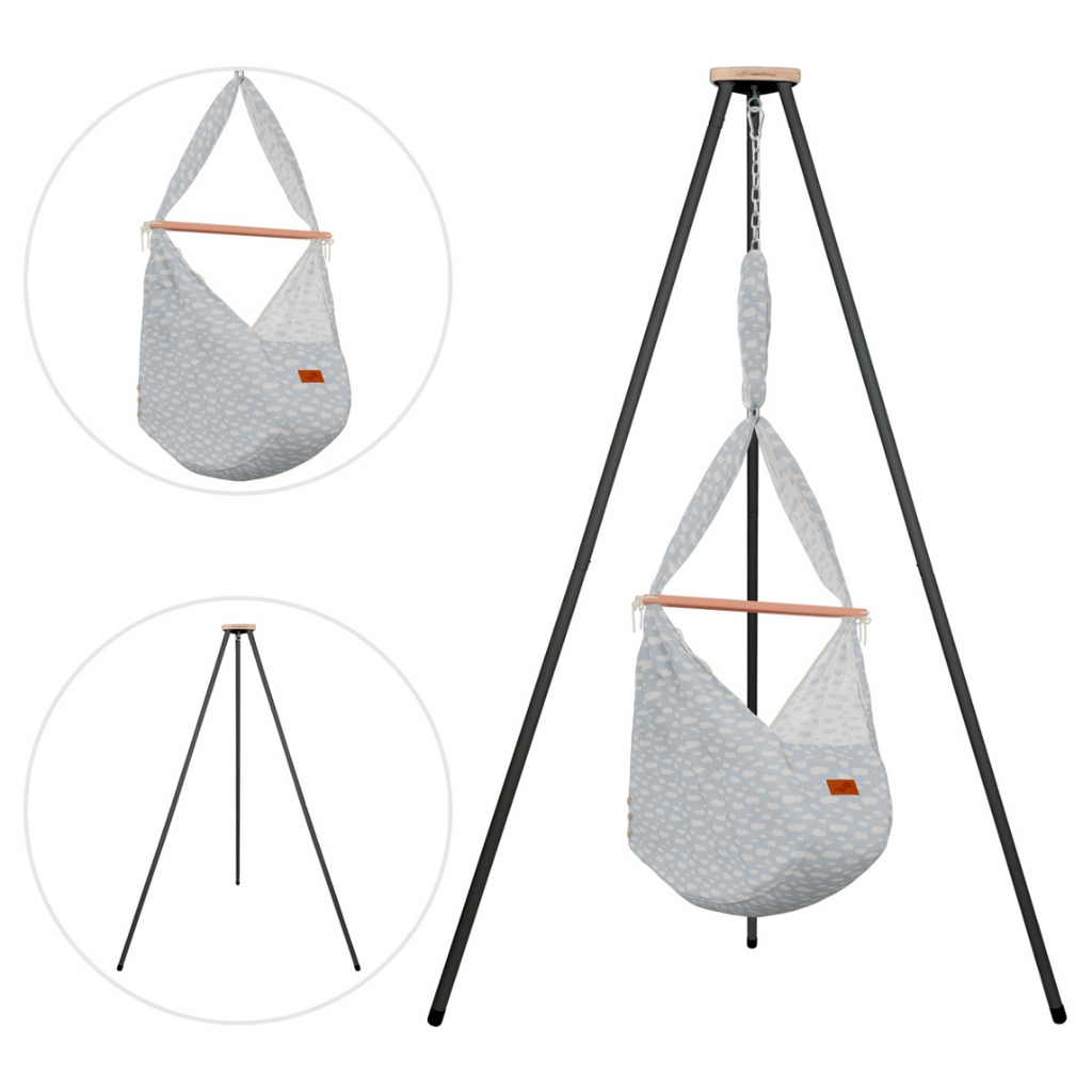 Federwiege Set inkl. Gestell Tipi