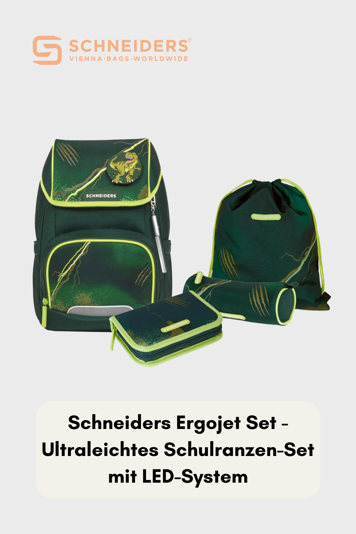 Schneiders Ergojet 6 teiliges Set - Dino
