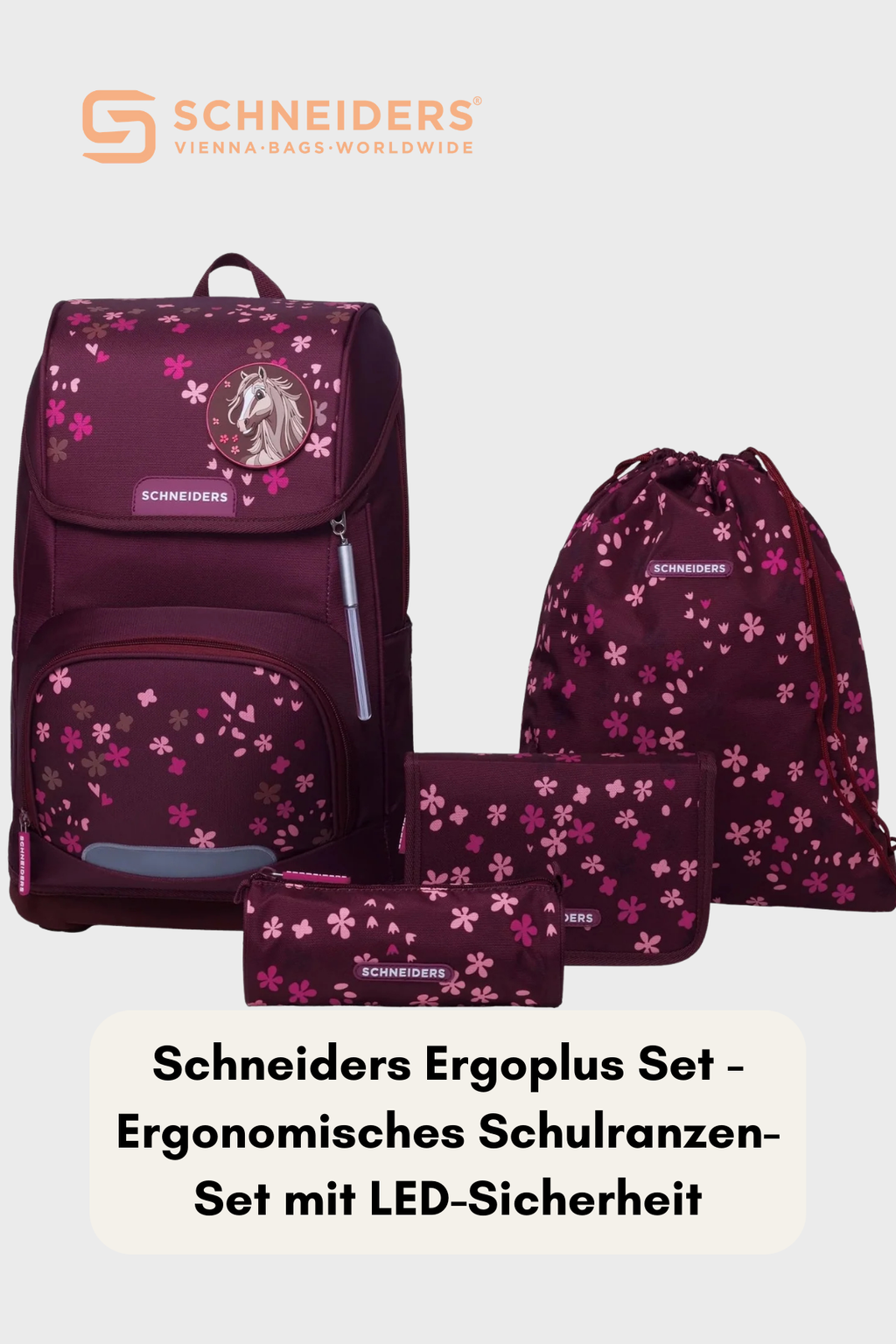 Schneiders Ergoplus 7 teiliges Set - Berry Blossom