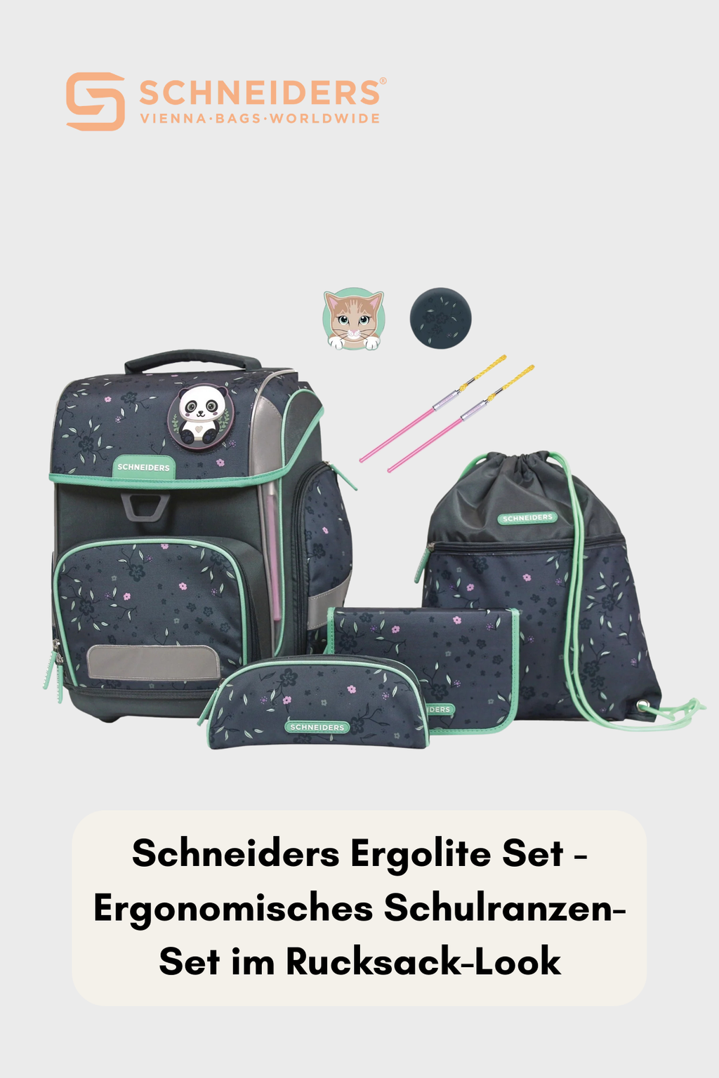 Schneiders Ergolite 9 teiliges Set - Mint Meadow
