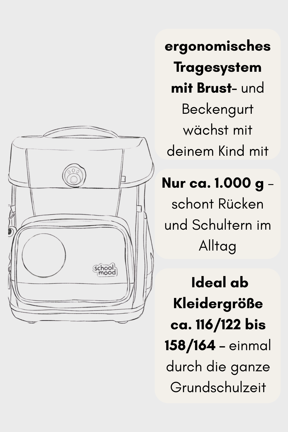 SchoolMood Champion Pro Set 7 teilig - Lilly