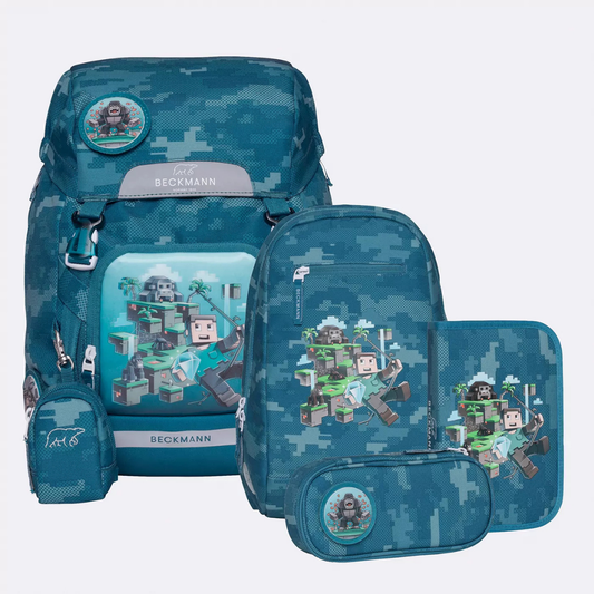 Beckmann Schulranzen Classic Set Jungle Game