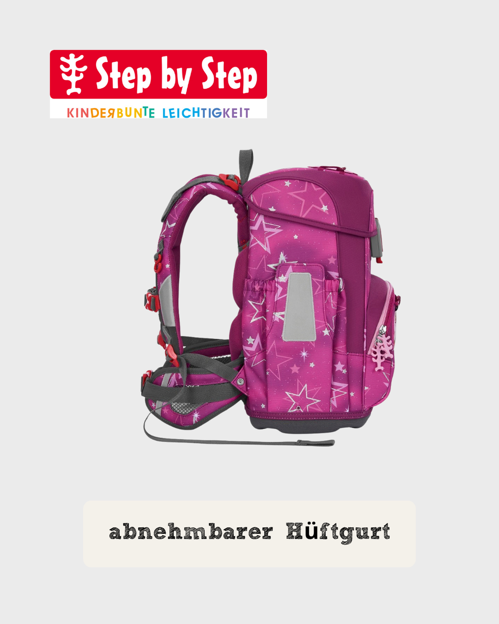 Step by Step CLOUD GLITTER Schulranzen-Set “Star Nova”, 5-teilig