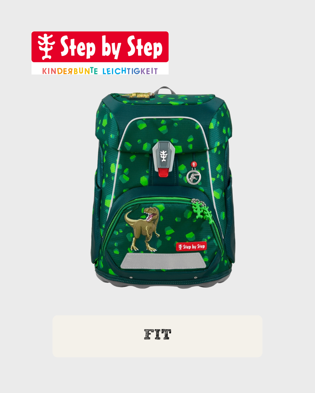 Step by Step FIT Schulranzen-Set "Dino Targo", 5-teilig