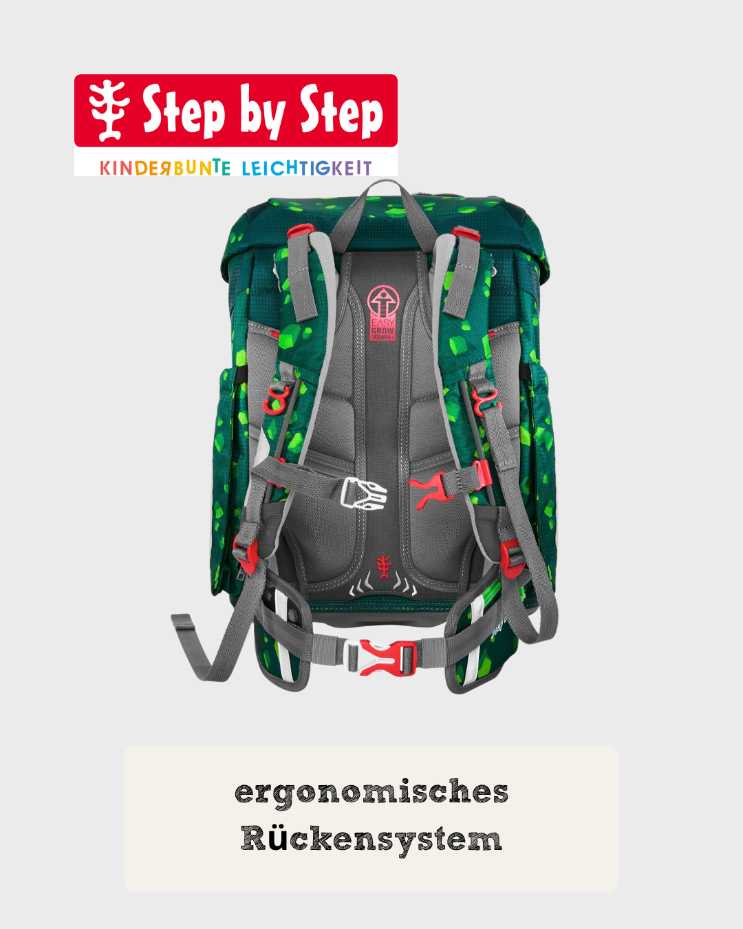 Step by Step FIT Schulranzen-Set "Dino Targo", 5-teilig