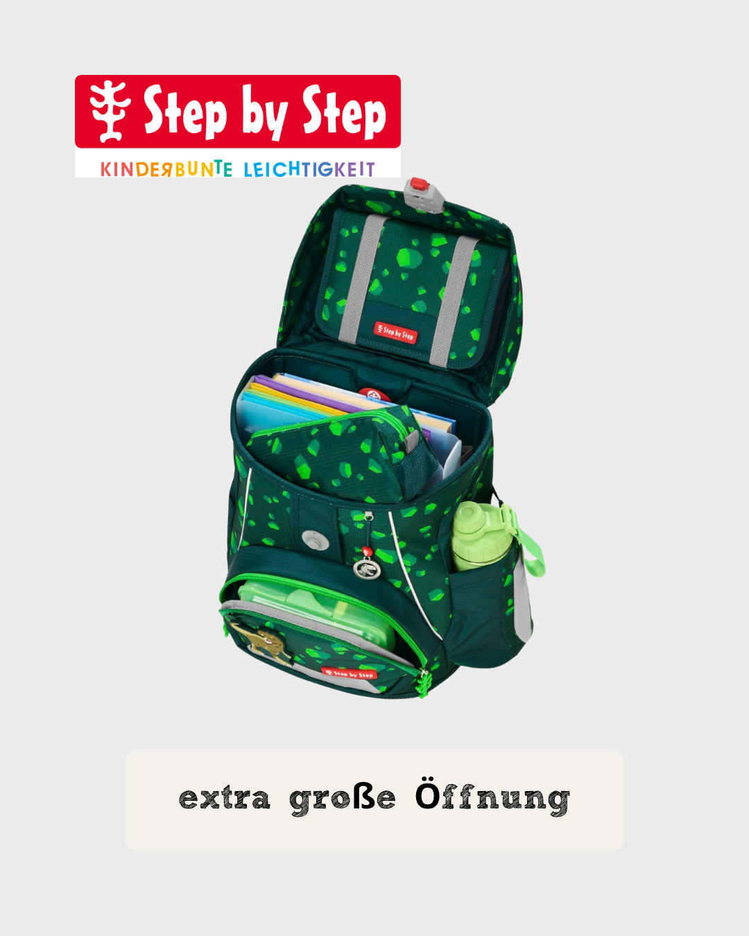 Step by Step FIT Schulranzen-Set "Dino Targo", 5-teilig