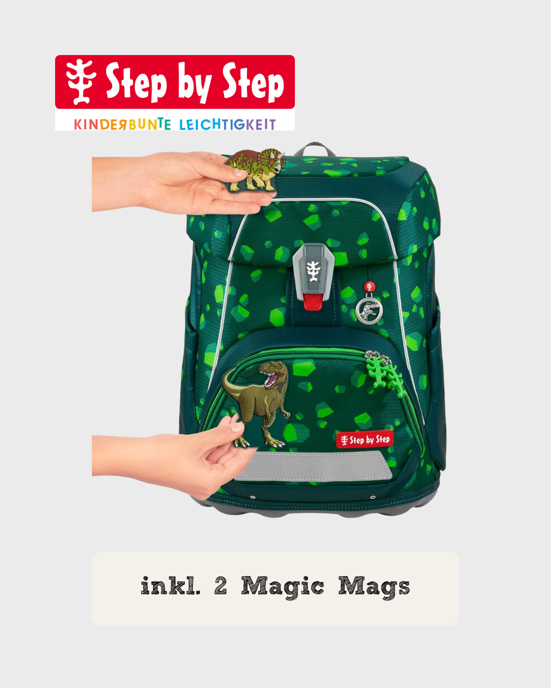 Step by Step FIT Schulranzen-Set "Dino Targo", 5-teilig