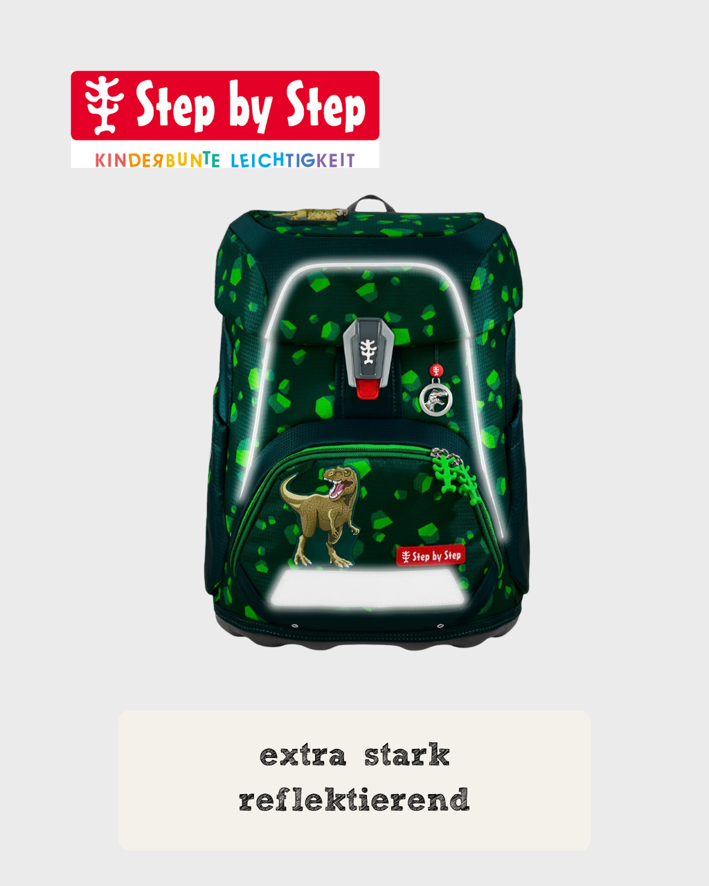 Step by Step FIT Schulranzen-Set "Dino Targo", 5-teilig