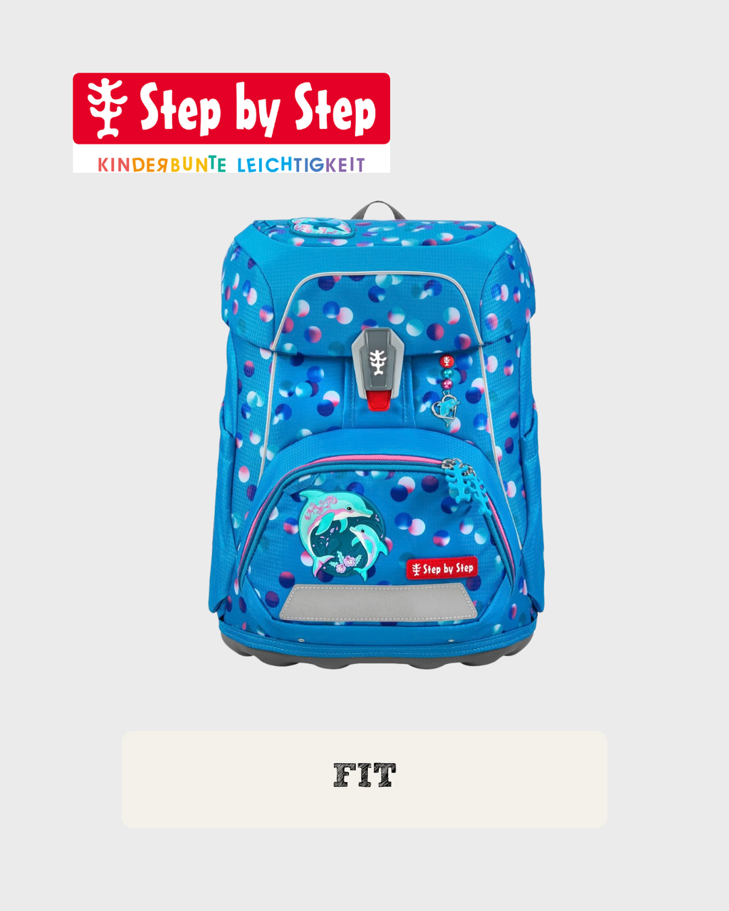 Step by Step FIT Schulranzen-Set "Dolphin Finja", 5-teilig