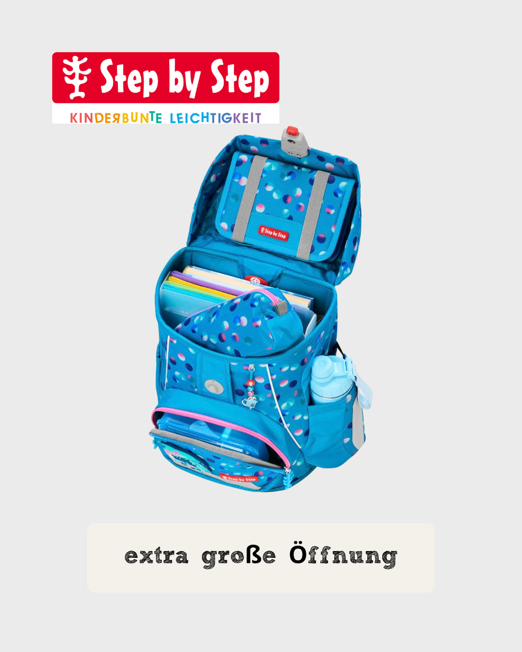 Step by Step FIT Schulranzen-Set "Dolphin Finja", 5-teilig