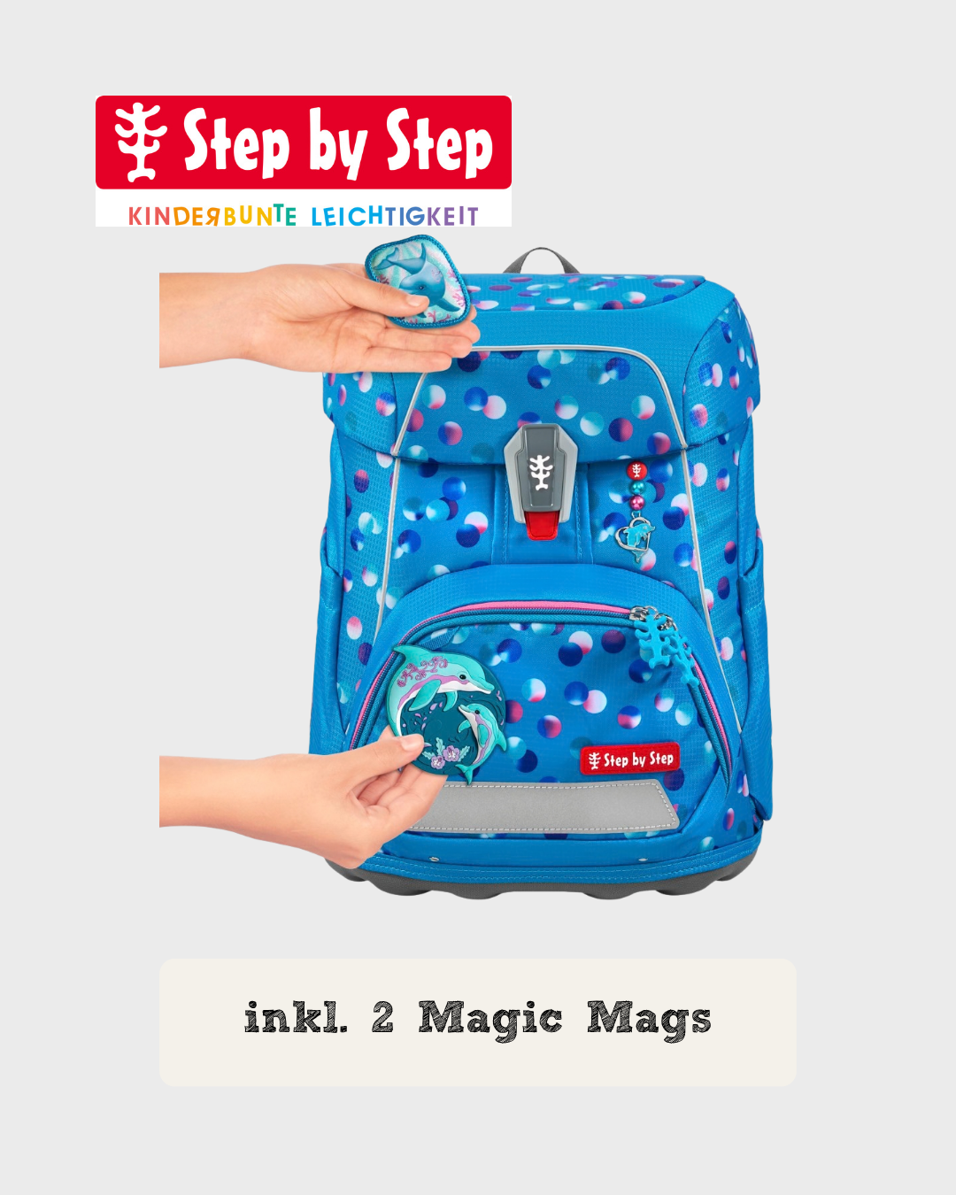 Step by Step FIT Schulranzen-Set "Dolphin Finja", 5-teilig