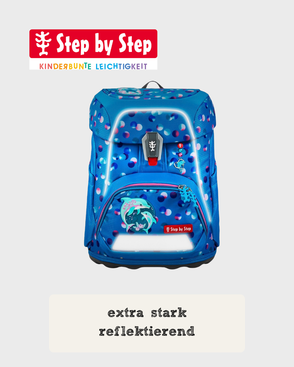 Step by Step FIT Schulranzen-Set "Dolphin Finja", 5-teilig