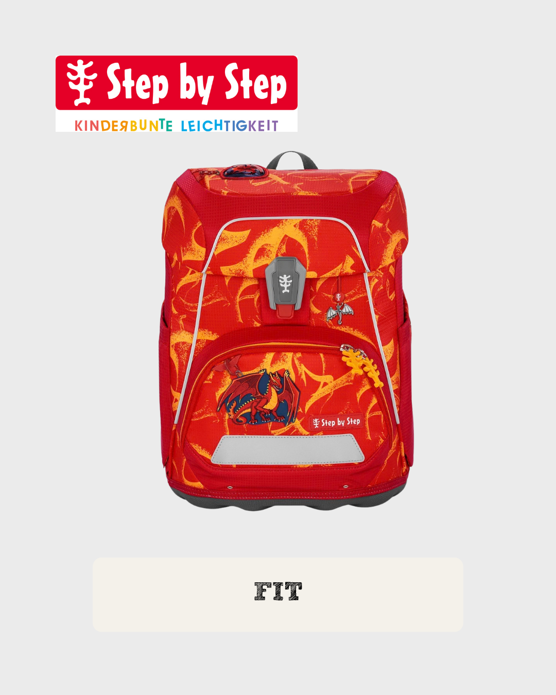 Step by Step FIT Schulranzen-Set “Dragon Toro”, 5-teilig